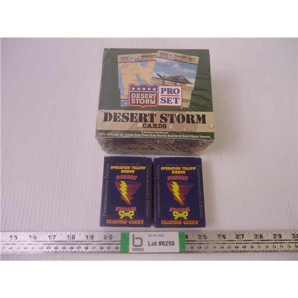 (1) Pro Set-Desert Storm Cards and (2) Operation Yellow Ribbon Cards ...