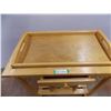 Image 2 : *Wooden wine stand with removable tray – 18x29x31.5 (top corner loose)