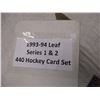 Image 4 : 1993-94 Leaf hockey series 1 & 2 (440 card set) + 1990 Score Young Superstars 40 card set