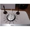 Image 1 : Candle holder + quartz wall clock