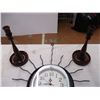Image 3 : Candle holder + quartz wall clock