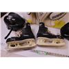 Image 5 : *Hockey Pads (L), (2) Helmets, (2) Pairs of Hockey Skates (7.5 and 4)