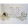Image 2 : (2) Glass Insulators - Good Seasoning Jars - Gordon's Dry Gin - Mis Items