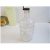 Image 4 : (2) Glass Insulators - Good Seasoning Jars - Gordon's Dry Gin - Mis Items
