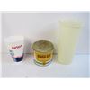 Image 5 : (2) Glass Insulators - Good Seasoning Jars - Gordon's Dry Gin - Mis Items