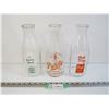 Image 1 : (3) Milk Bottles - Purity & The Dairy Pool (chipped)