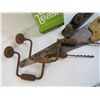 Image 3 : Bike Leash - (2) Hand Drills - Hand Saw - Wood Plane