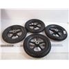 Image 1 : (4) 11" plastic wheels