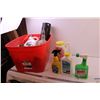 Image 1 : *Tote w/ Misc Cleaners and Chemicals