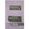Image 1 : (2) $1 Bills 1954 and 1967