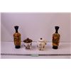 Image 1 : (2) Decorative Vases + Coffee and Tea Containers