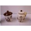 Image 8 : (2) Decorative Vases + Coffee and Tea Containers