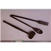 Image 3 : Small Serving Dish w/ Lid Utensil Holder w/ Vintage Utensils + Misc