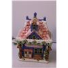 Image 2 : Illuminated Christmas House + Precious Moments Music Box (NIB)