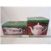 Image 1 : (2) Pc. Gravy Boat and (1) 42 oz. Teapot (NIB)