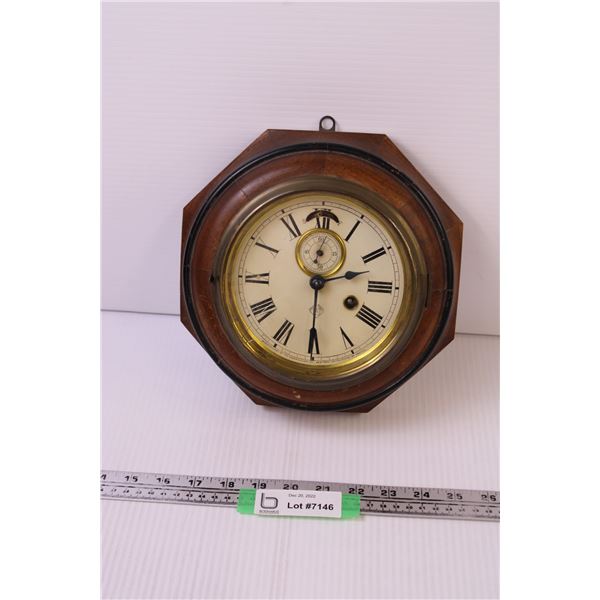 Vintage Ansonia Wooden Wall Clock