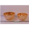 Image 1 : (2) Fire King Peach Lustre Mixing Bowls