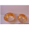 Image 2 : (2) Fire King Peach Lustre Mixing Bowls