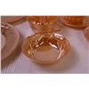 Image 3 : (11) Pieces of Fire King Peach Lustre Dining Set (2-Plates, 5-Cups, (3) Saucers, and a Fruit Bowl)