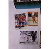 Image 2 : (2) Mini Sticks +Box of Assorted Sports Cards