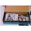 Image 8 : (2) Mini Sticks +Box of Assorted Sports Cards