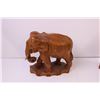 Image 7 : (2) Koa Wood Elephants