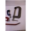 Image 4 : (4) Clamps, Crowbar, and Hand Drill