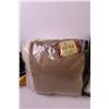 Image 7 : New Bathrobe in Package, (2) New In Package Blankets + Assorted Linens