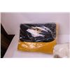 Image 9 : New Bathrobe in Package, (2) New In Package Blankets + Assorted Linens