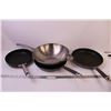 Image 1 : (3) Frying Pans and a Wok