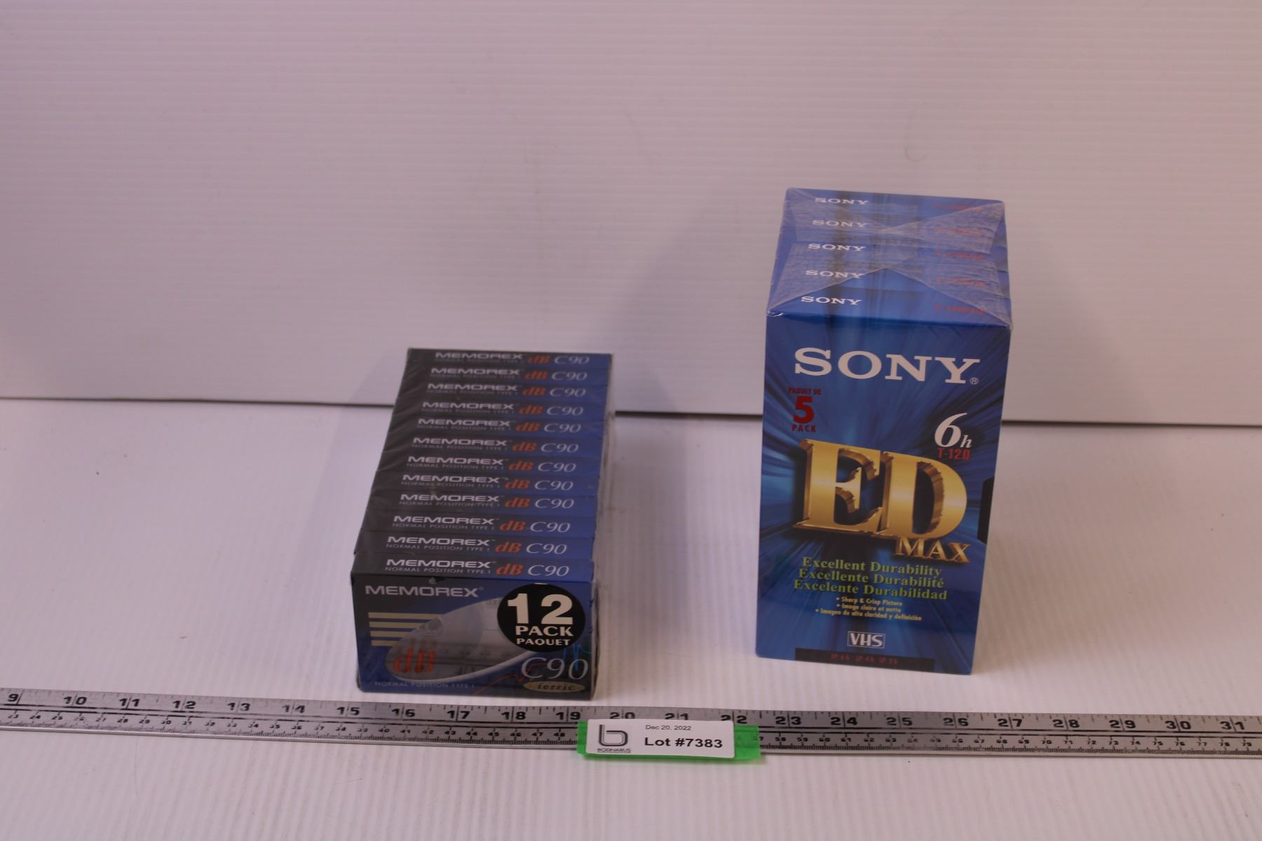 Vhs Package Package of Unused Cassettes and VHS Tapes
