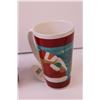 Image 2 : (4) Large Christmas Mugs (New Old Stock)