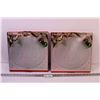 Image 1 : (2) Round Christmas Themed 12.5” Platters (New Old Stock)