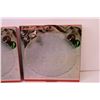 Image 4 : (2) Round Christmas Themed 12.5” Platters (New Old Stock)