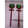 Image 2 : (5) Christmas Lawn Stakes (New Old Stock)