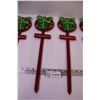 Image 3 : (5) Christmas Lawn Stakes (New Old Stock)