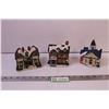 Image 1 : (3) Christmas Village Houses (New Old Stock)