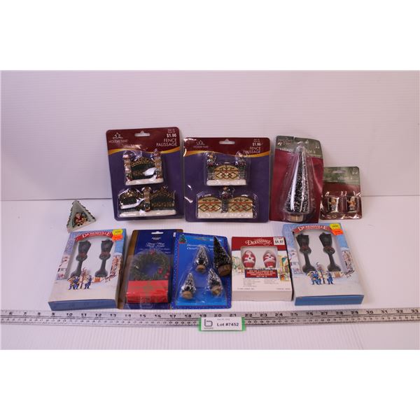 (10) Christmas Village Accessories (New Old Stock)