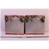 Image 1 : (2) Round Christmas Themed 12.5” Platters (New Old Stock)