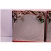 Image 2 : (2) Round Christmas Themed 12.5” Platters (New Old Stock)
