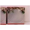 Image 4 : (2) Round Christmas Themed 12.5” Platters (New Old Stock)
