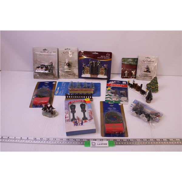 (16) Christmas Village Accessories (New Old Stock)