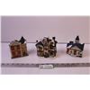 Image 1 : (3) Christmas Village Houses (New Old Stock)