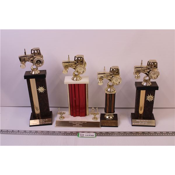 (4) Tractor Pull Trophies