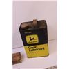 Image 8 : Box of Vintage International Harvester Ledger Blades + John Deere Steering Oil Can (Canadian Quart) 