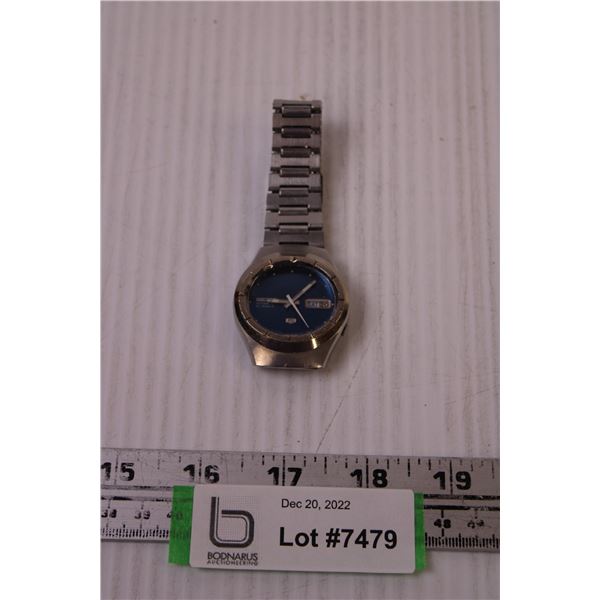 Seiko 21 Jewel Automatic Stainless Steel Wrist Watch w/ Date (Works)