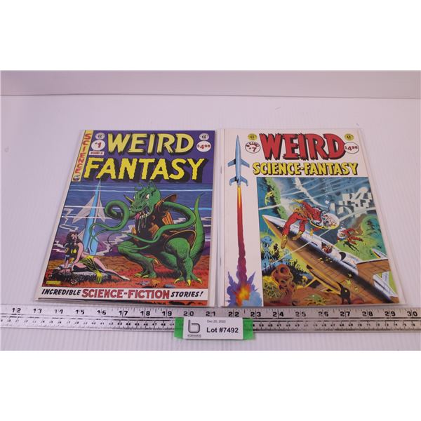 (2) Entertainment Comics (Weird Fantasy #1 and Weird Science-Fantasy #7)