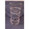 Image 2 : Clear Glass Geometric Vase