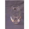 Image 2 : (2) Clear Blown Glass Vases (1 Krosno Made in Poland)