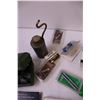 Image 8 : Singer Hand Sewing Machine, Hotbed Thermometer, Assorted Hardware + Misc